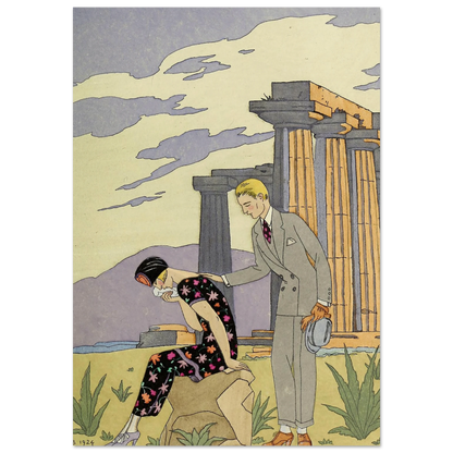 Falbalas et fanfreluches, Paestum (1925) Art Print | George Barbier-Quipham Collections