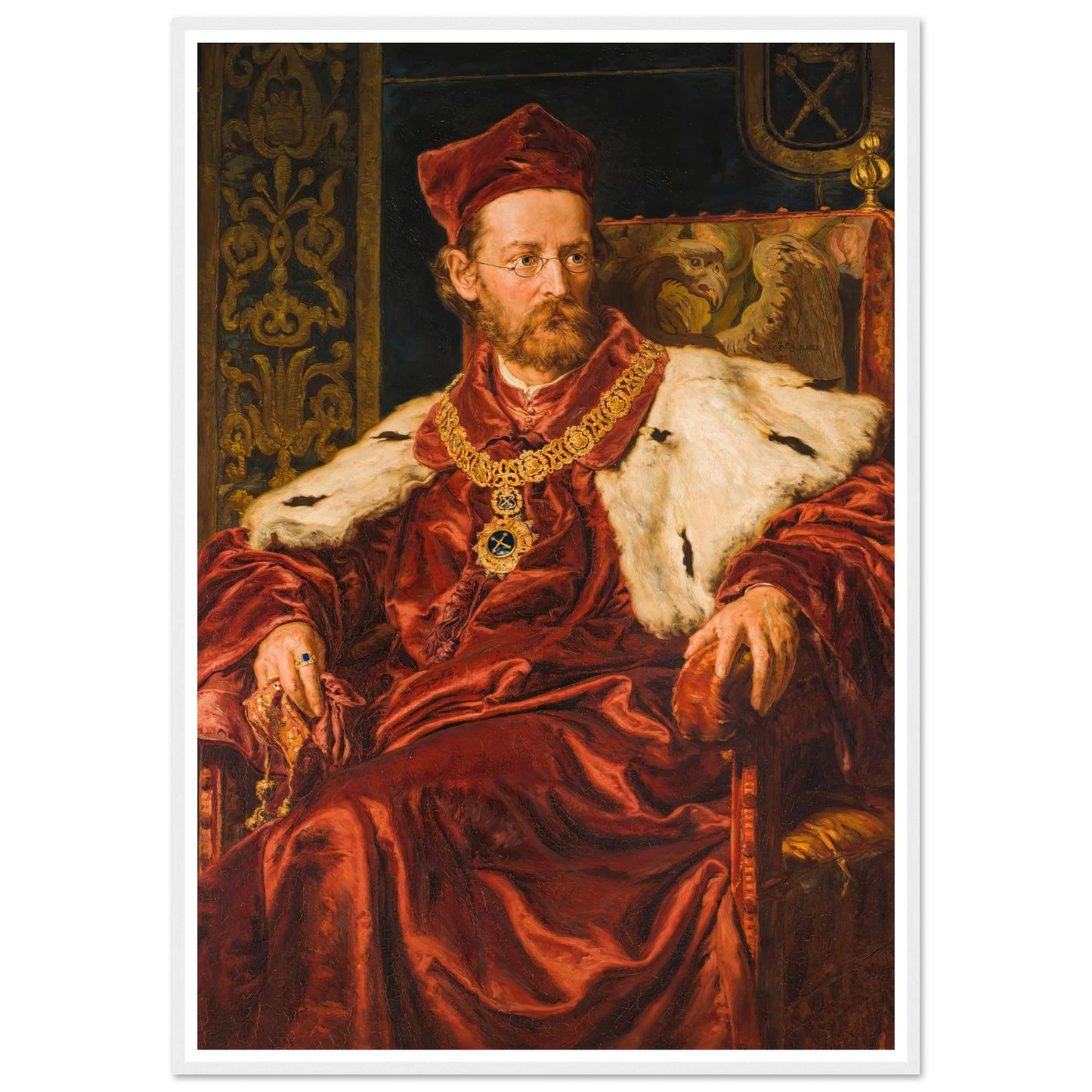 Portrait of Józef Szujski (1888) Art Print | Jan Matejko-Quipham Collections