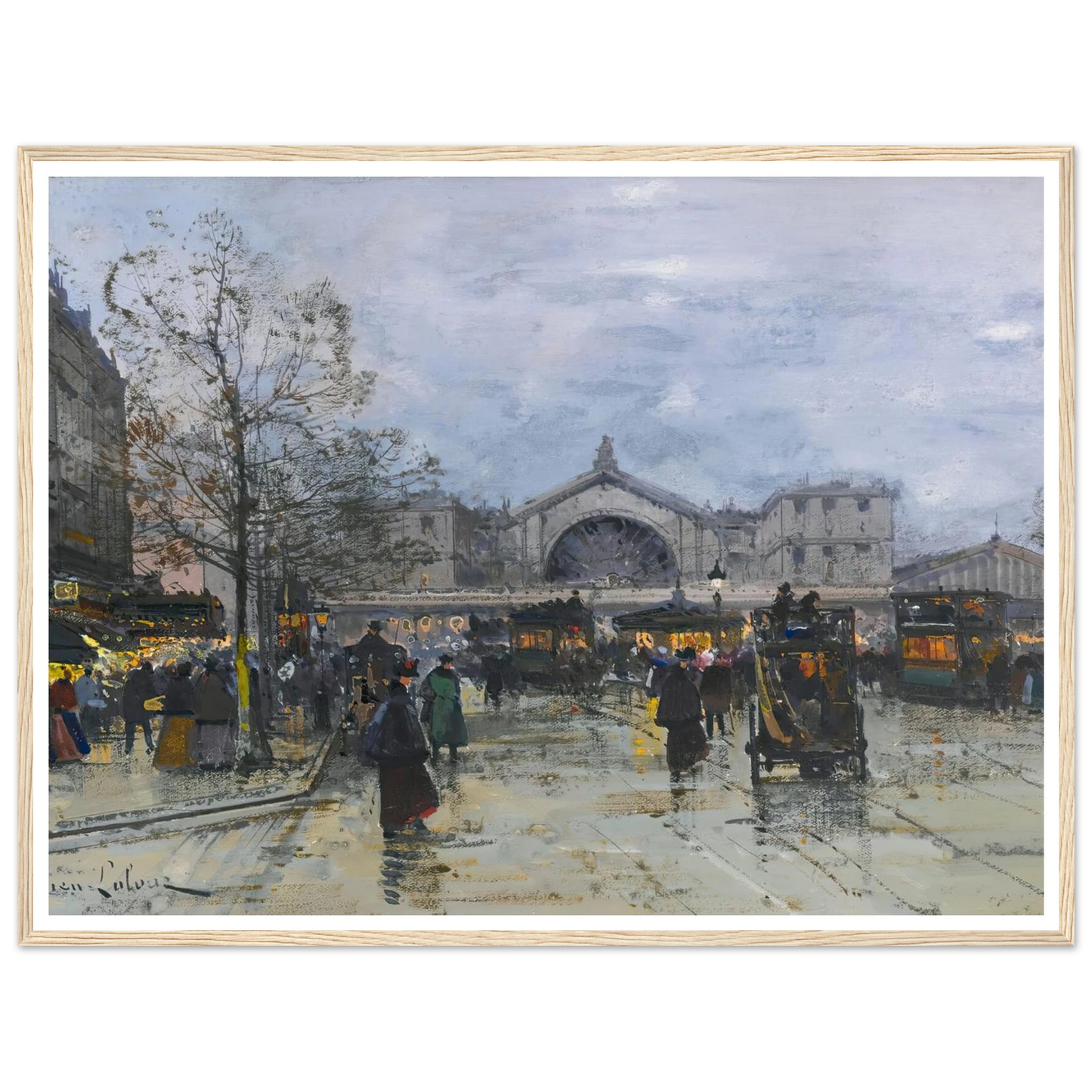 La Gare De L’est Art Print | Eugene Galien Laloue-Quipham Collections