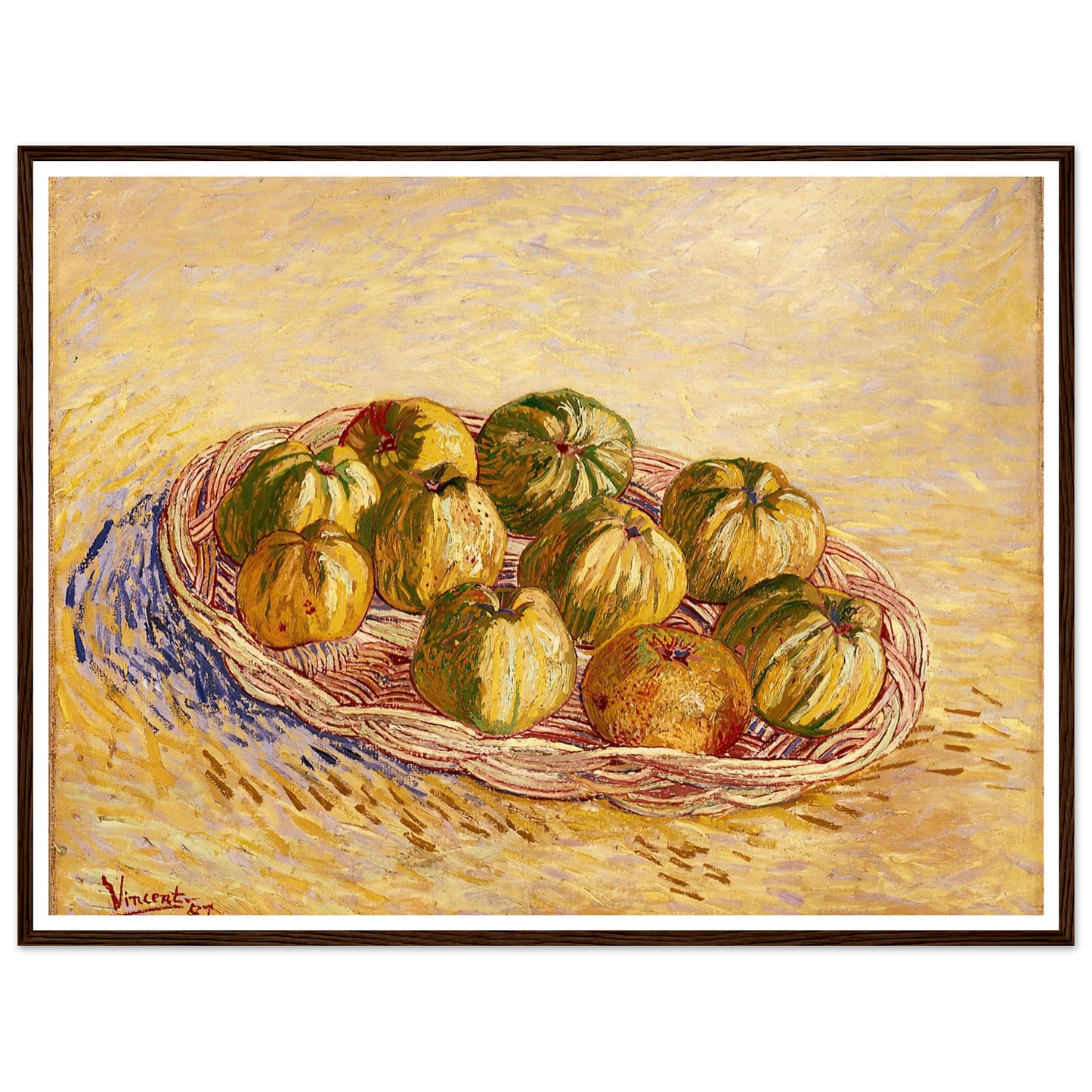Still Life, Basket of Apples (1887) Art Print | Vincent van Gogh-Quipham Collections