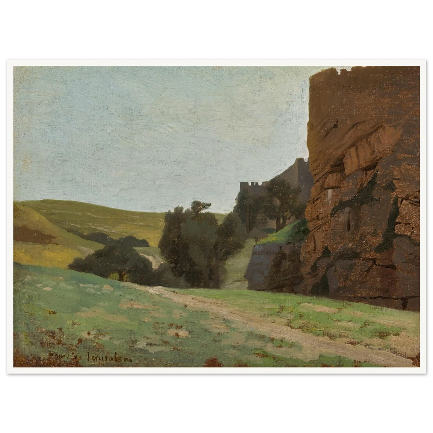 The Walls Of Jerusalem Art Print | Jean Leon Gerome-Quipham Collections