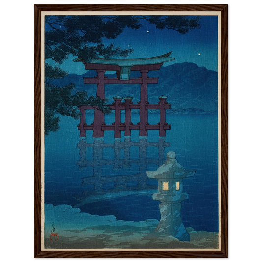 Hoshizukiyo Miyajima (Starlit Night at Miyajima) (1928) Art Print | Kawase Hasui-Quipham Collections