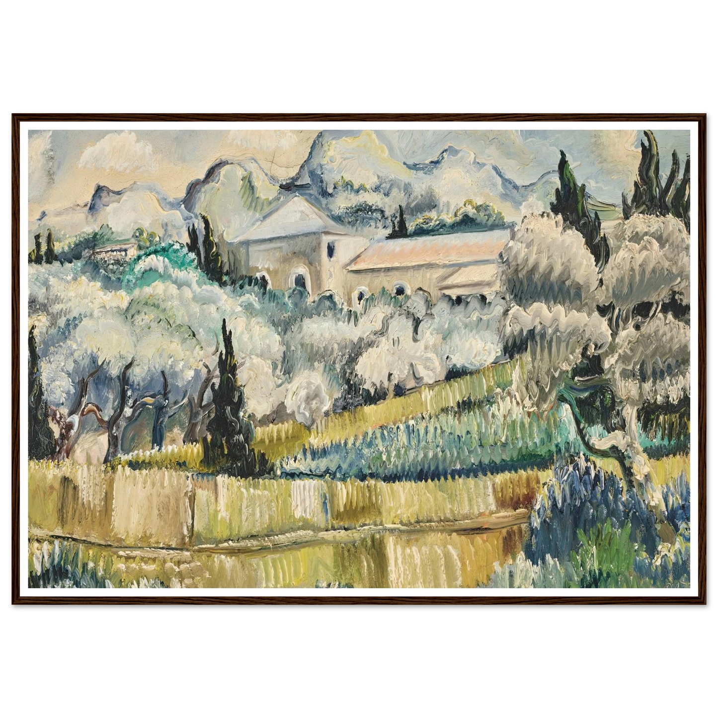 Landschaft in Südfrankreich (1938) Art Print | Paul Kleinschmidt-Quipham Collections