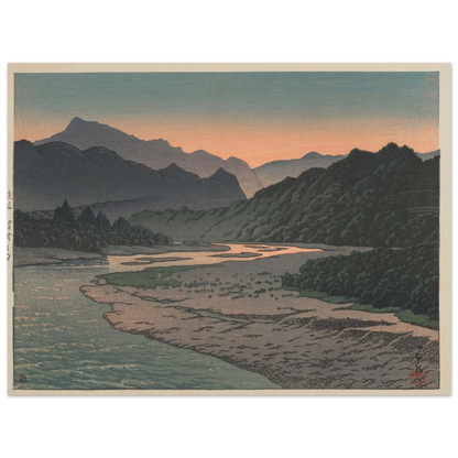 Chichibu Minano no yu (Evening at Minano, Chichibu) (1946) Art Print | Kawase Hasui-Quipham Collections