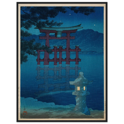 Hoshizukiyo Miyajima (Starlit Night at Miyajima) (1928) Art Print | Kawase Hasui-Quipham Collections