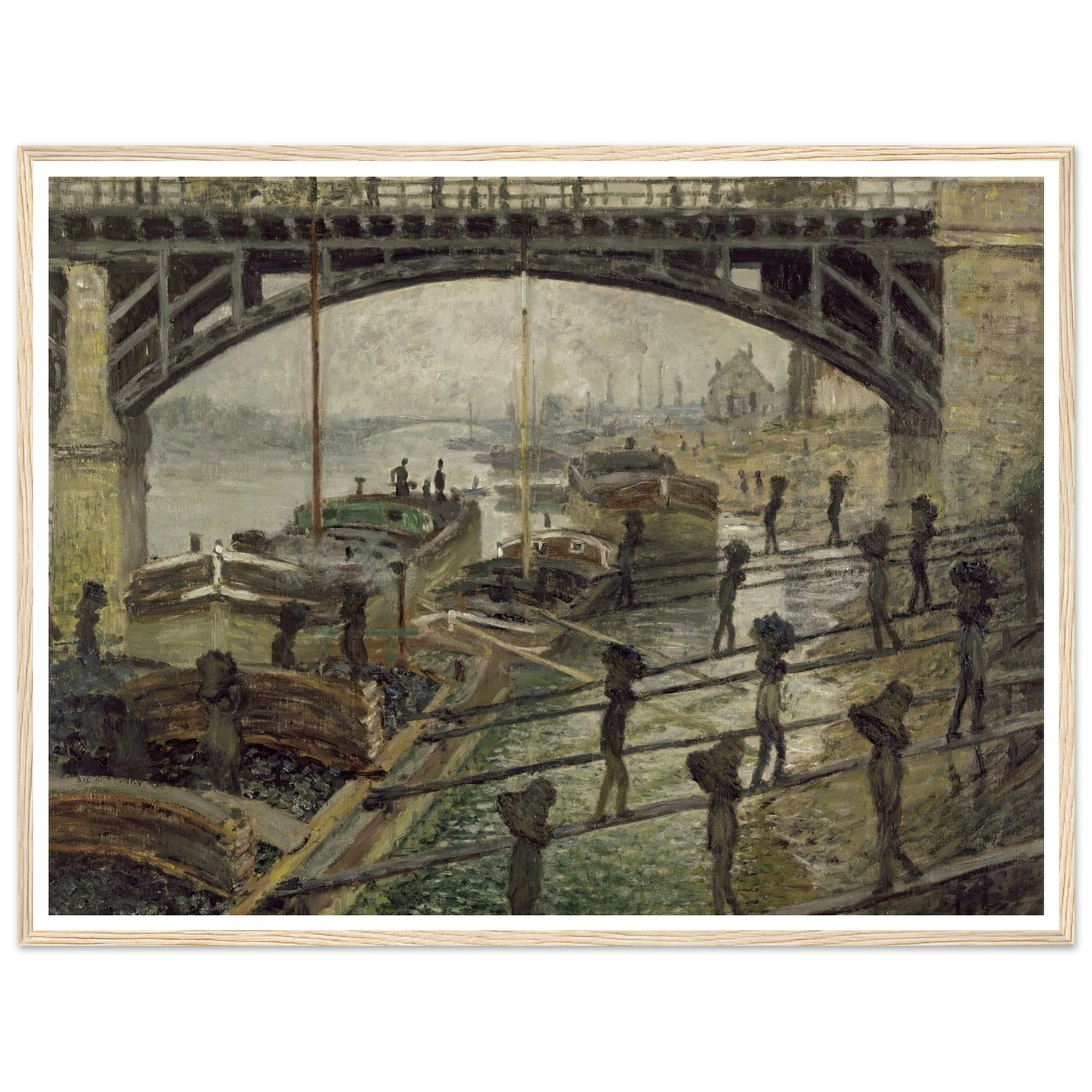 The Coalmen (circa 1875) Art Print | Claude Monet-Quipham Collections