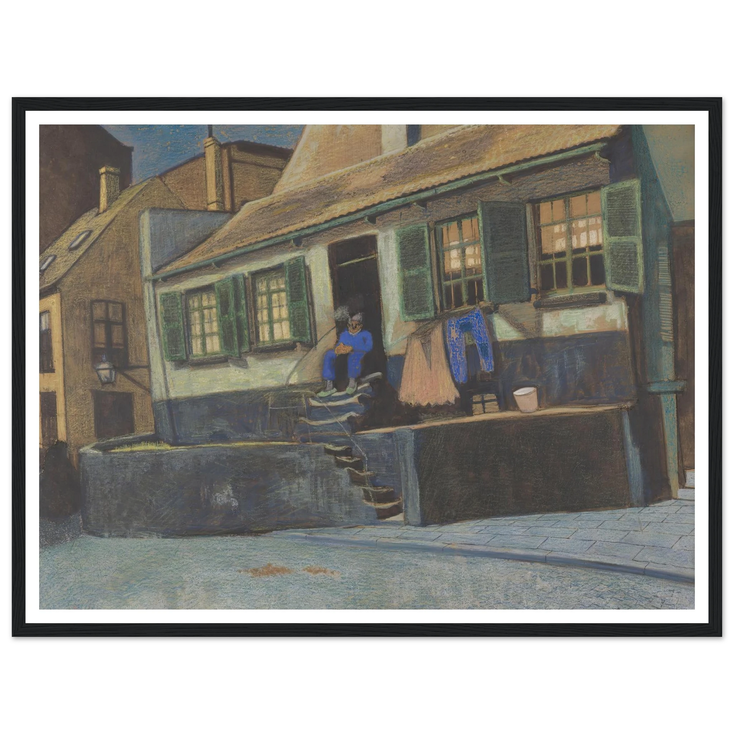 Het huis genaamd ‘De Preekstoel’ te Oostende (1911) Art Print | Leon Spilliaert-Quipham Collections