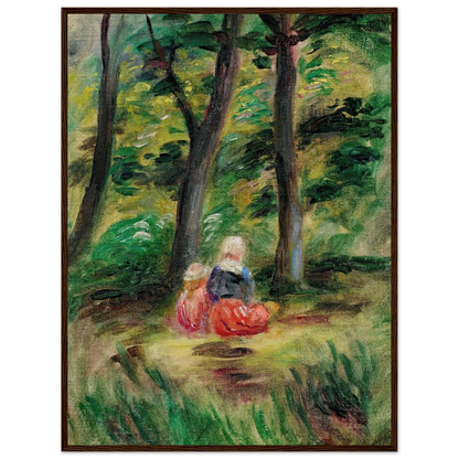 Femme Et Enfant Dans Un Paysage Art Print | Pierre Auguste Renoir-Quipham Collections
