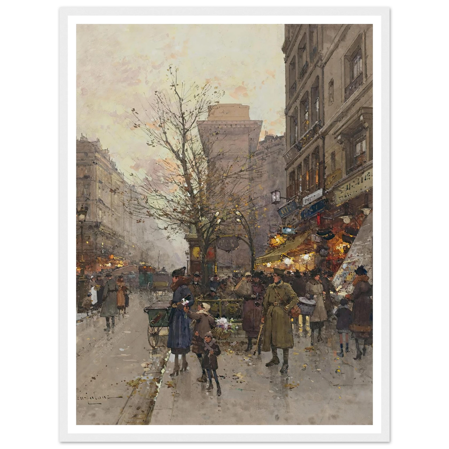 La Porte Saint Denis, Paris Art Print | Eugene Galien Laloue-Quipham Collections