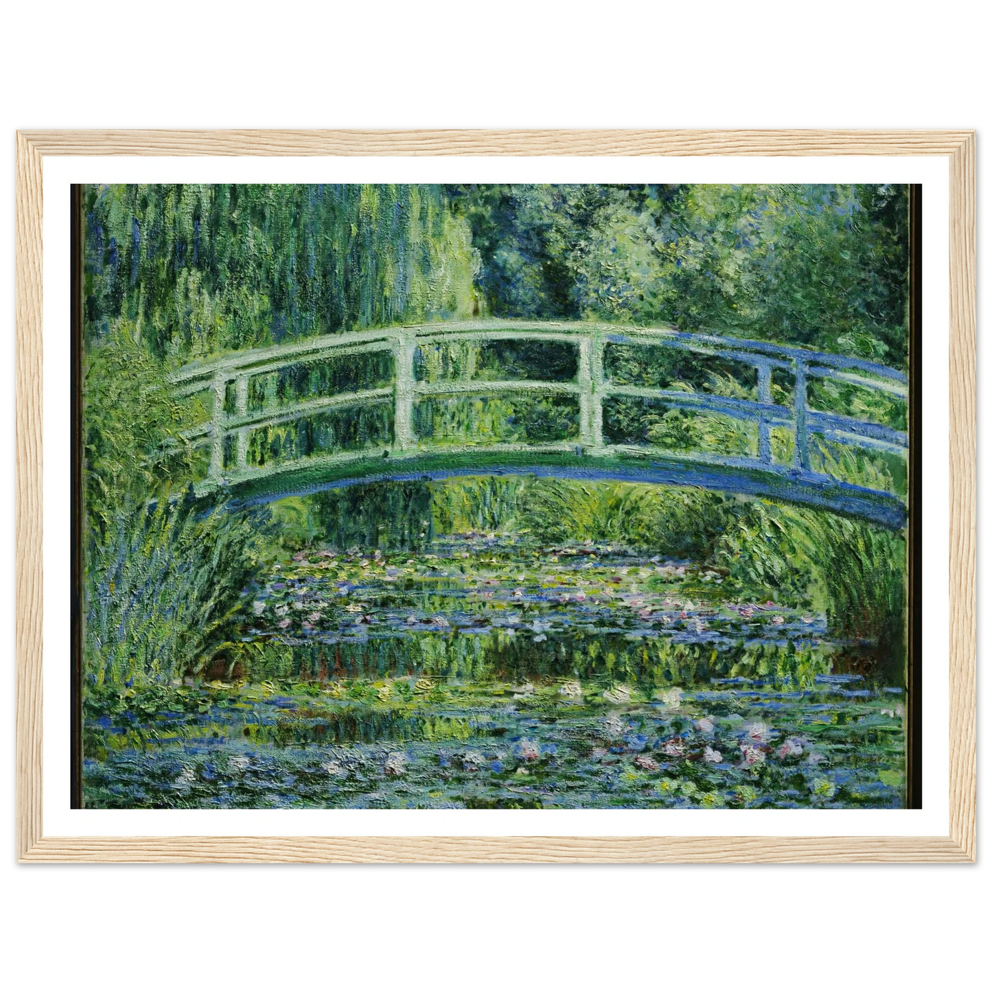 Water Lilies and Japanese Bridge (1899) Art Print | Claude Monet-Quipham Collections