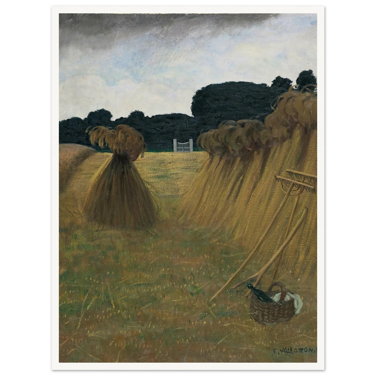The Sheaves (1914) Art Print | Felix Vallotton-Quipham Collections