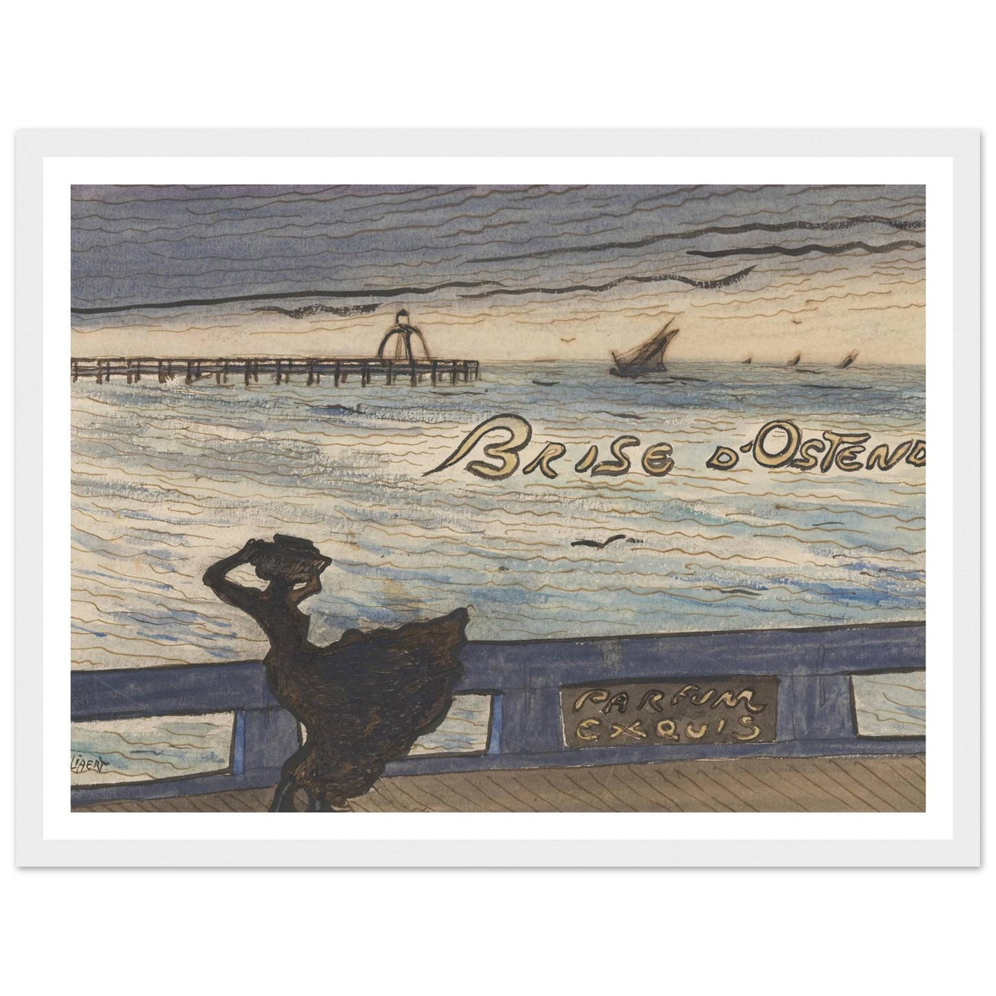 Brise d’Ostende. Parfum exquis (1900-1901) Art Print | Leon Spilliaert-Quipham Collections