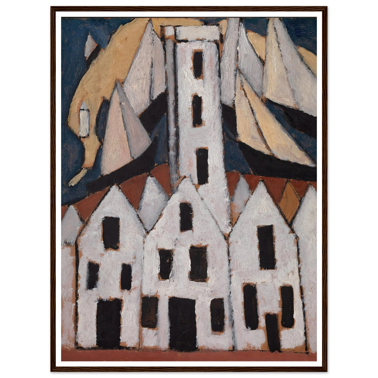 Movement No. 5, Provincetown Houses (1916) Art Print | Marsden Hartley-Quipham Collections