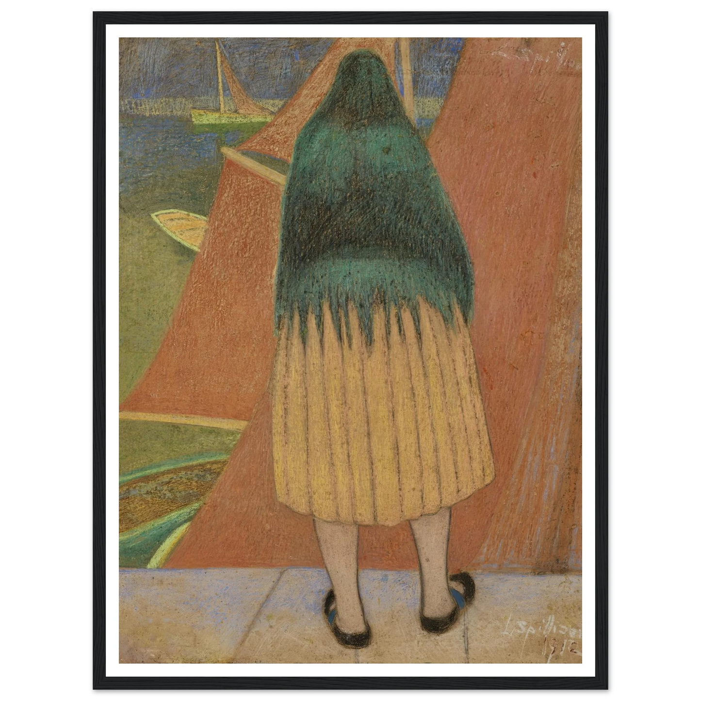 Vissersvrouw (1912) Art Print | Leon Spilliaert-Quipham Collections