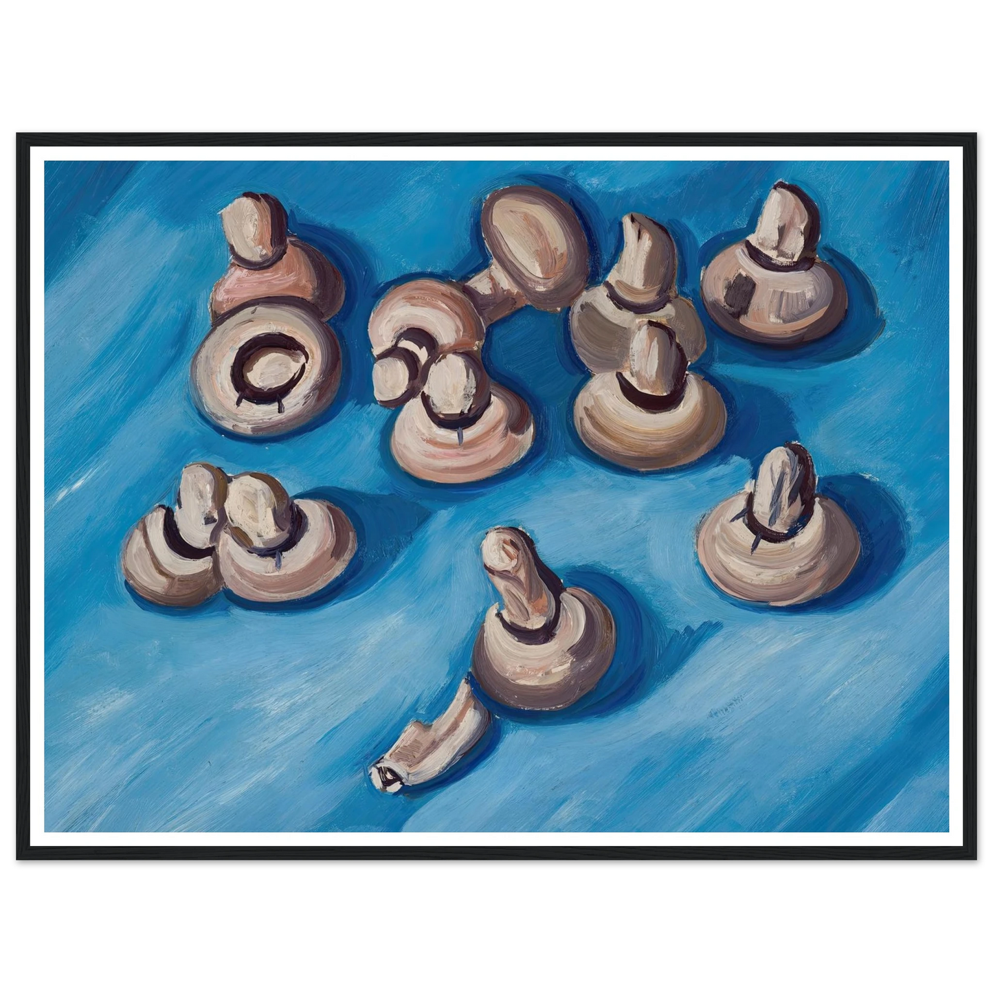 Mushrooms on a Blue Background (1926) Art Print | Marsden Hartley-Quipham Collections