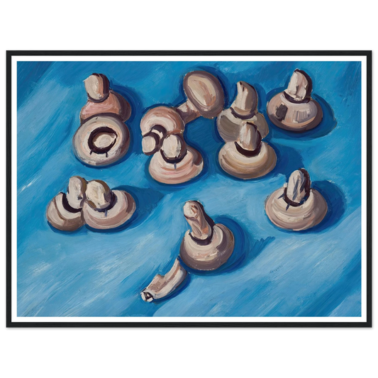 Mushrooms on a Blue Background (1926) Art Print | Marsden Hartley-Quipham Collections