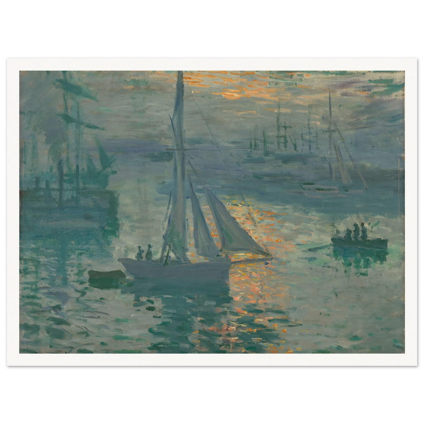 Sunrise (Marine) (1873) Art Print | Claude Monet-Quipham Collections