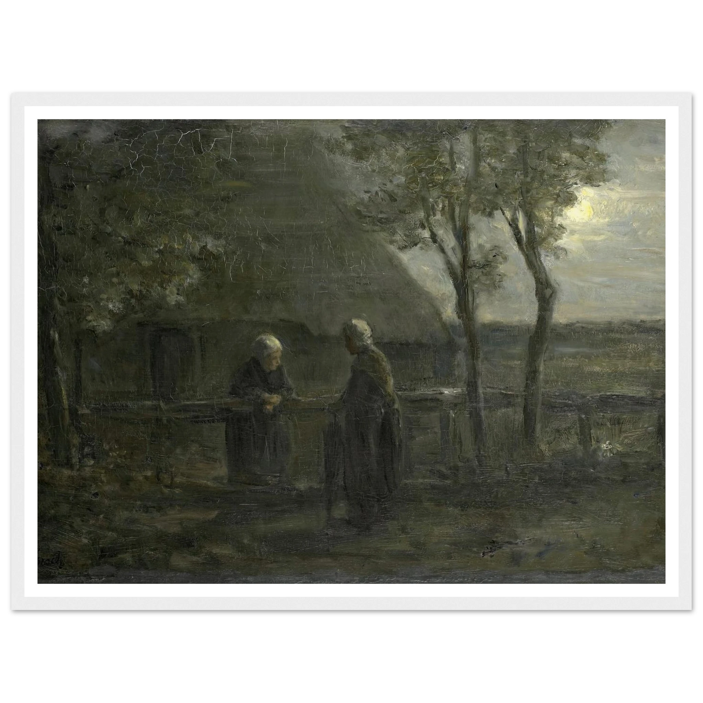 ‘Neighborly Gossip’ (1897) Art Print | Jozef Israels-Quipham Collections