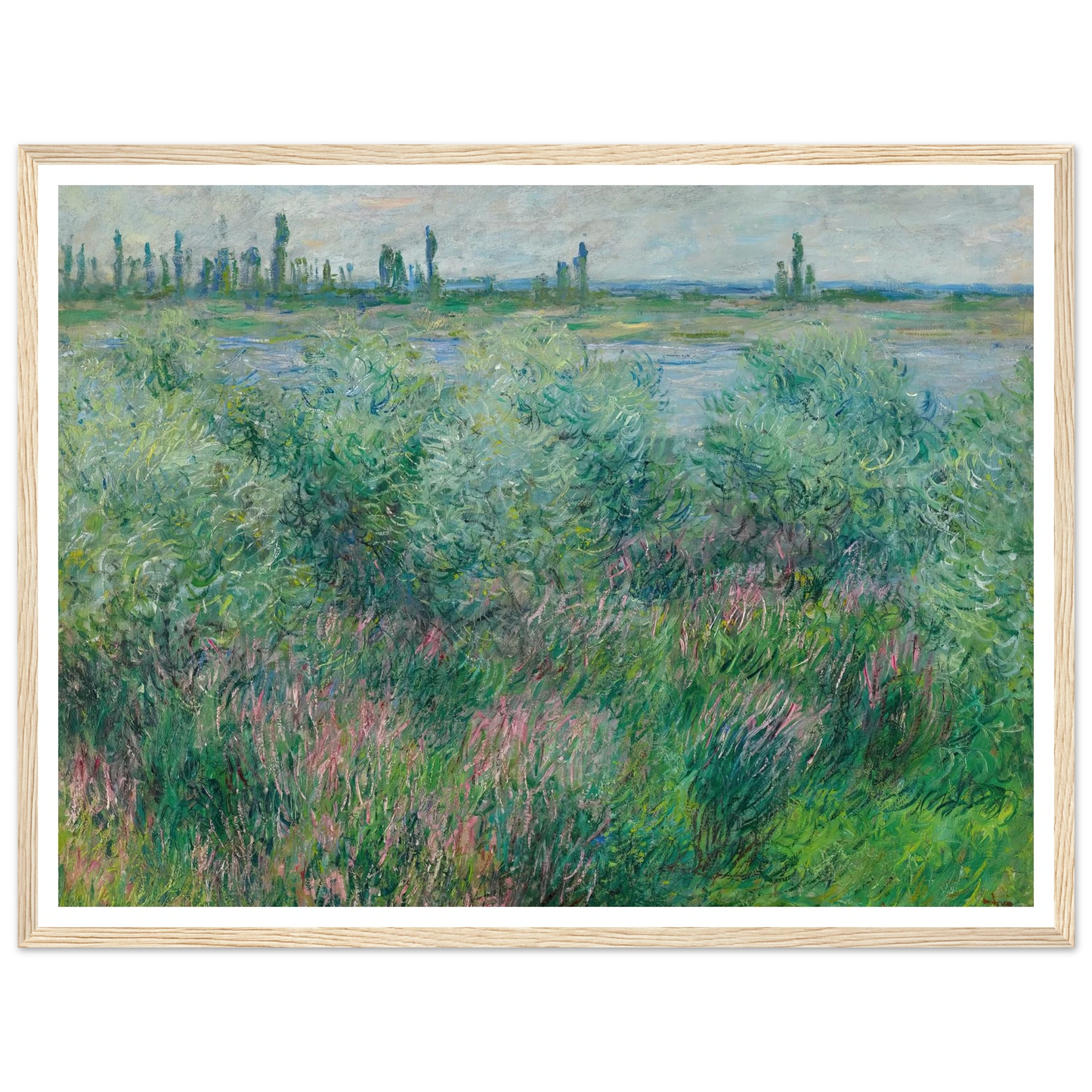 Berges De La Seine Près De Vétheuil (1881) Art Print | Claude Monet-Quipham Collections