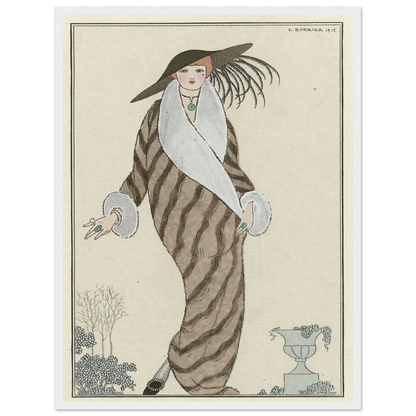 Manteau de Zibelin (1912) Art Print | George Barbier-Quipham Collections