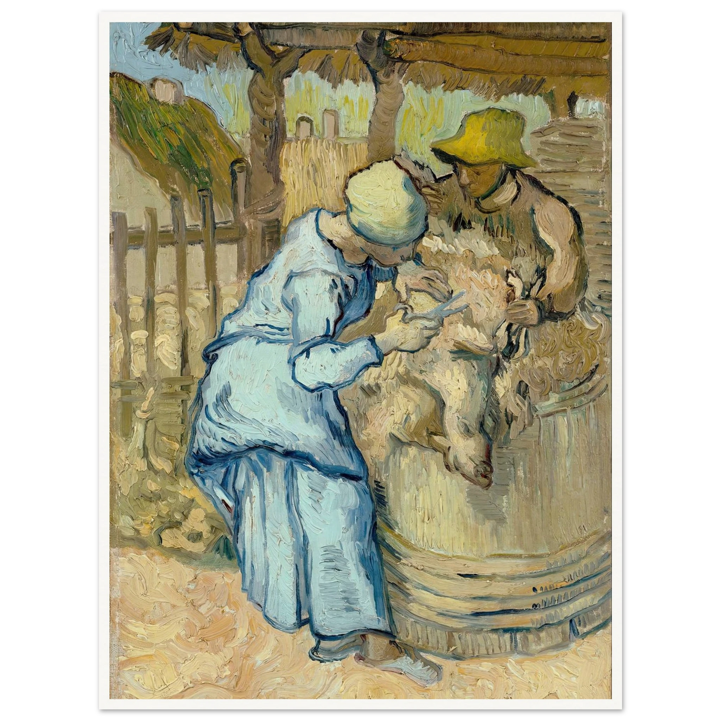 The Sheep-Shearer (After Millet) Art Print | Vincent van Gogh-Quipham Collections