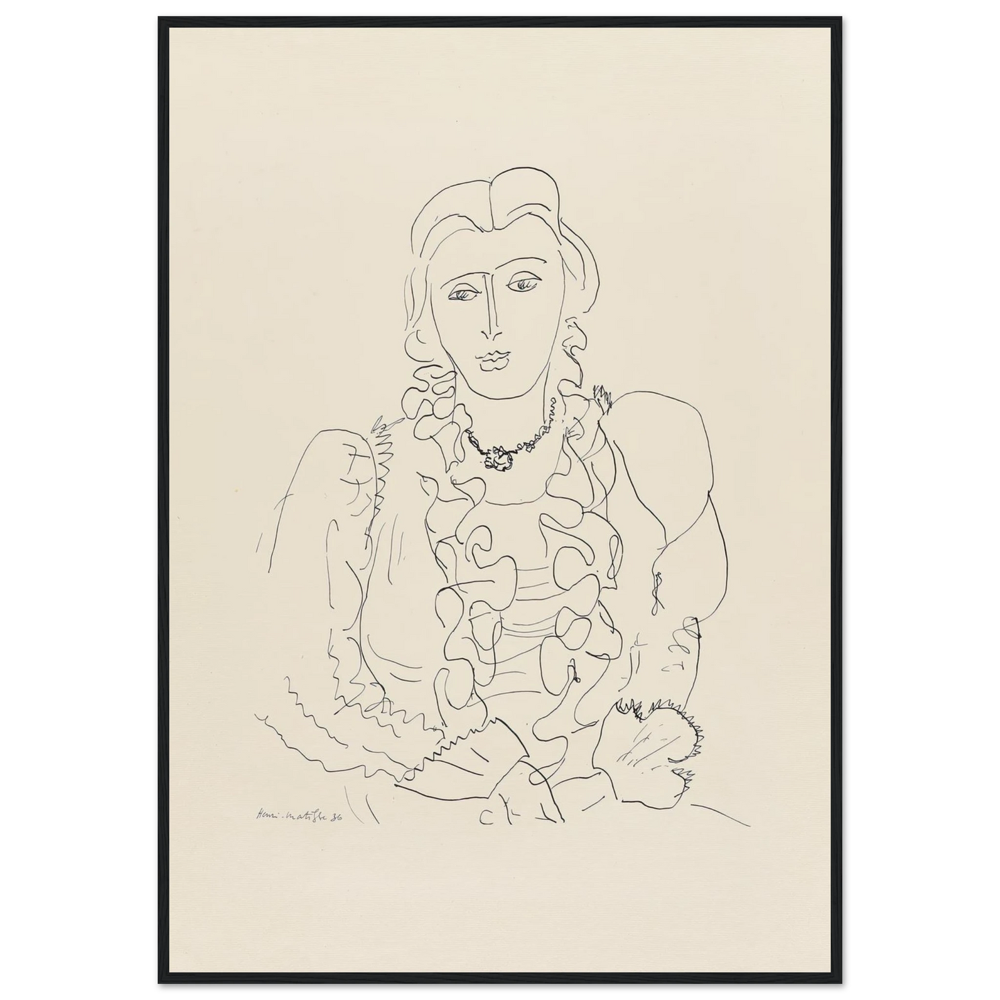 Sitzende Frau (1936) Art Print | Henri Matisse-Quipham Collections