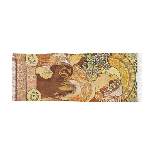Chardon de greves | Alphonse Mucha Scarf – Art Nouveau Scarf-Quipham Collections