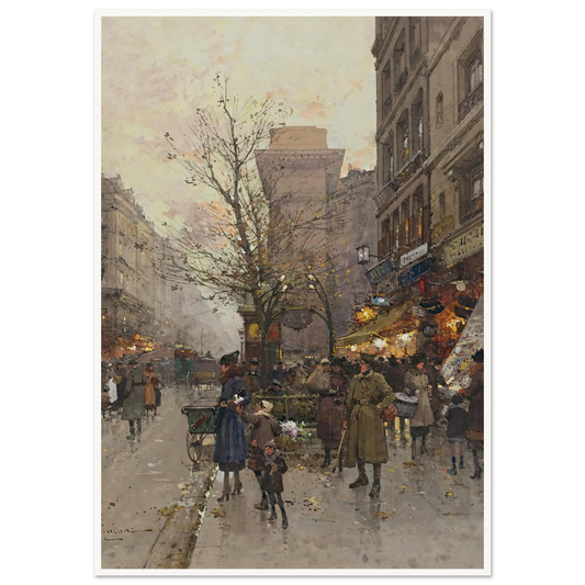 La Porte Saint Denis, Paris Art Print | Eugene Galien Laloue-Quipham Collections