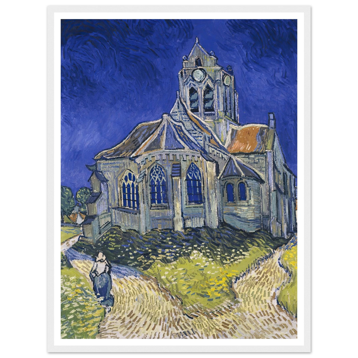 The Church in Auvers-sur-Oise, View from the Chevet (1890) Art Print | Vincent van Gogh-Quipham Collections