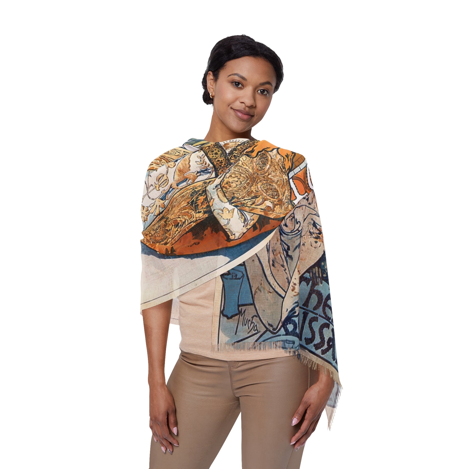 Gismonda | Alphonse Mucha Scarf – Art Nouveau Scarf-Quipham Collections