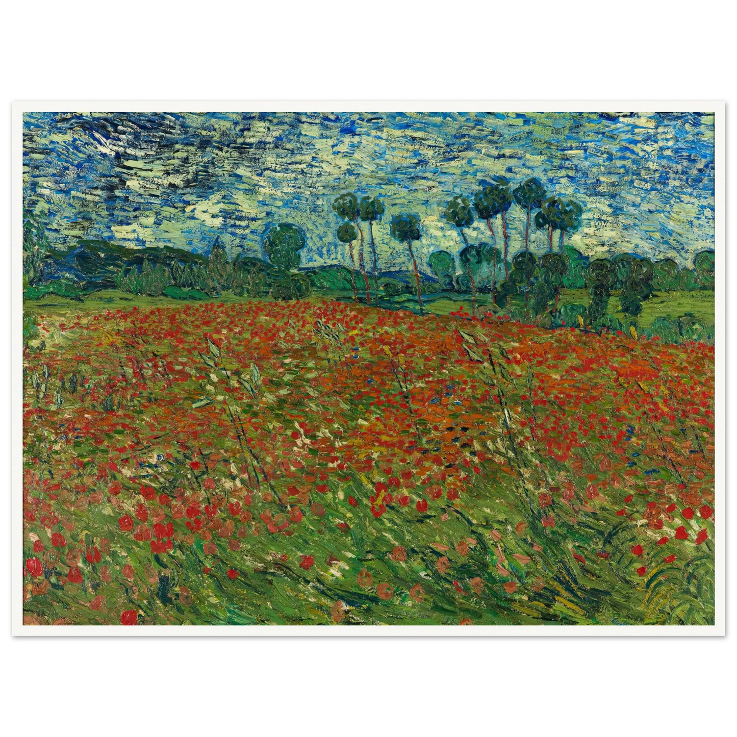 Poppy field Art Print | Vincent van Gogh-Quipham Collections