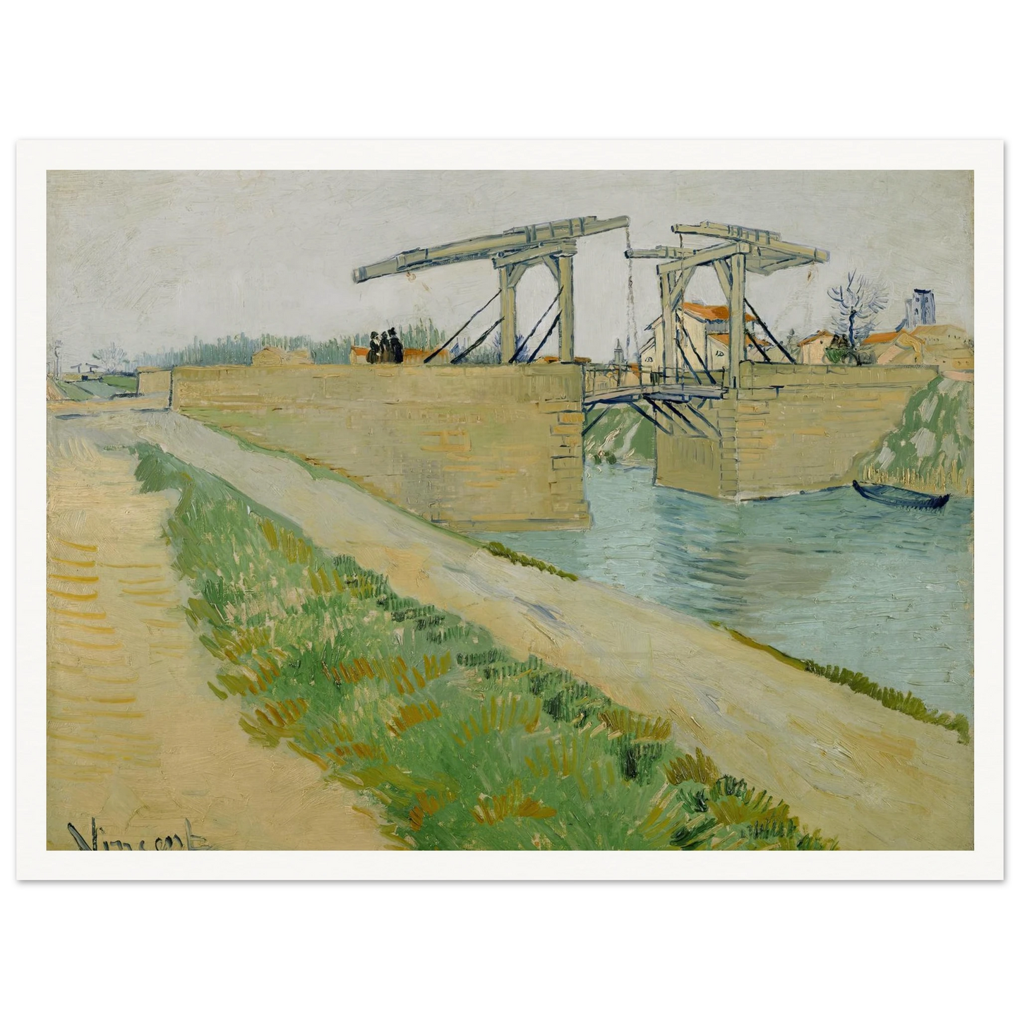 The Langlois bridge (1888) Art Print | Vincent van Gogh-Quipham Collections