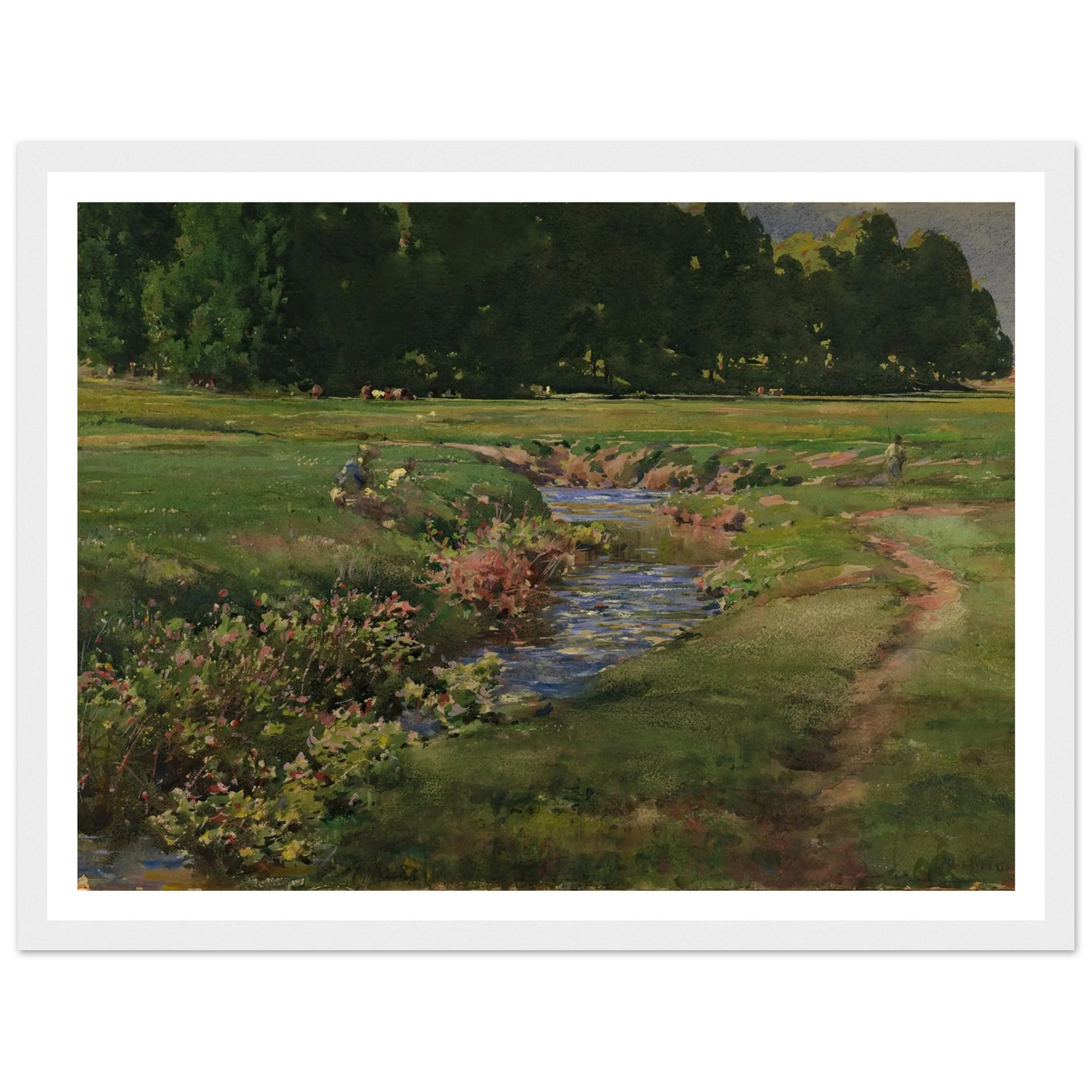 The Babbling Brook Art Print | William Henry Holmes-Quipham Collections