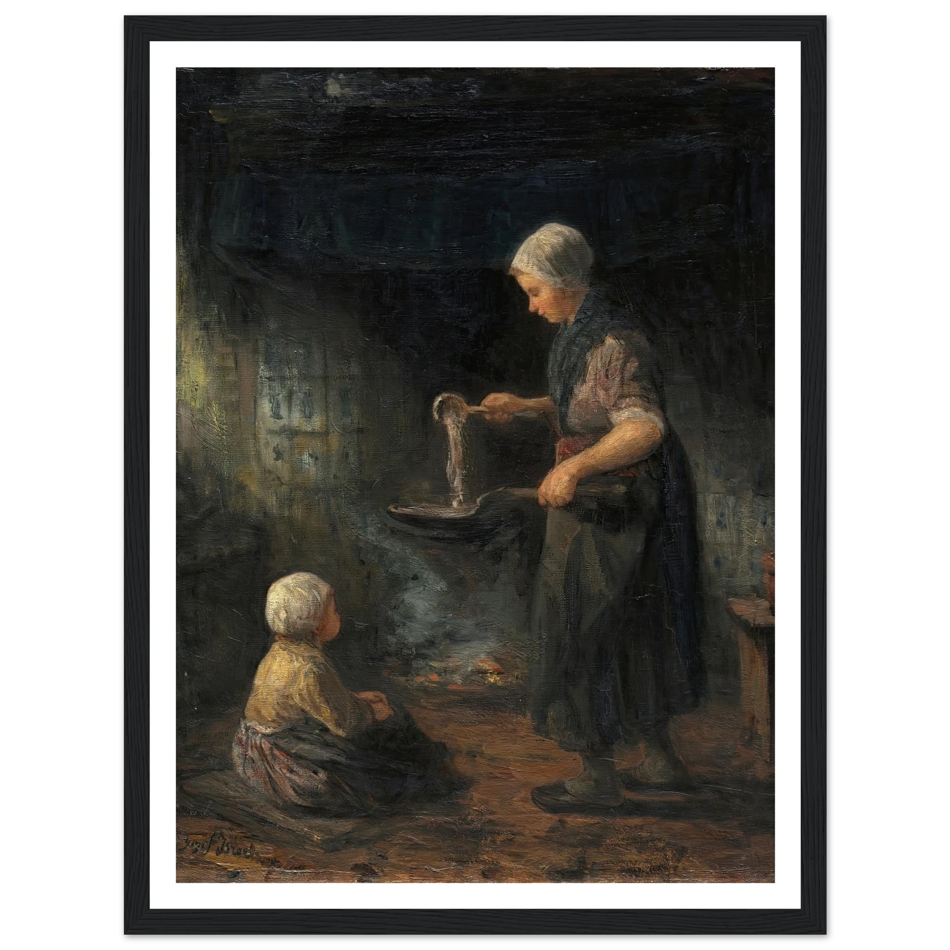 The Pancakes (c. 1875) Art Print | Jozef Israels-Quipham Collections