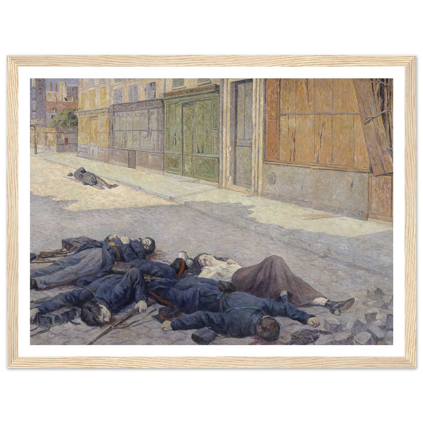 A Street in Paris in May 1871 (between 1903 and 1906) Art Print | Maximilien Luce-Quipham Collections