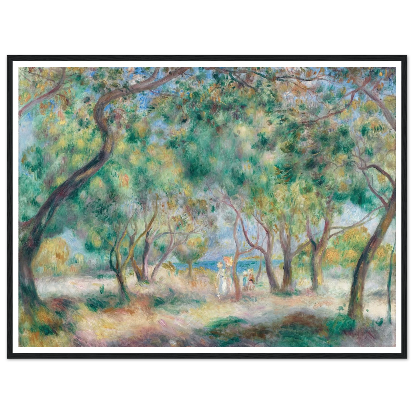 La Promenade au bord de la mer (Le Bois de la Chaise Noirmoutier) (circa 1892) Art Print | Pierre Auguste Renoir-Quipham Collections