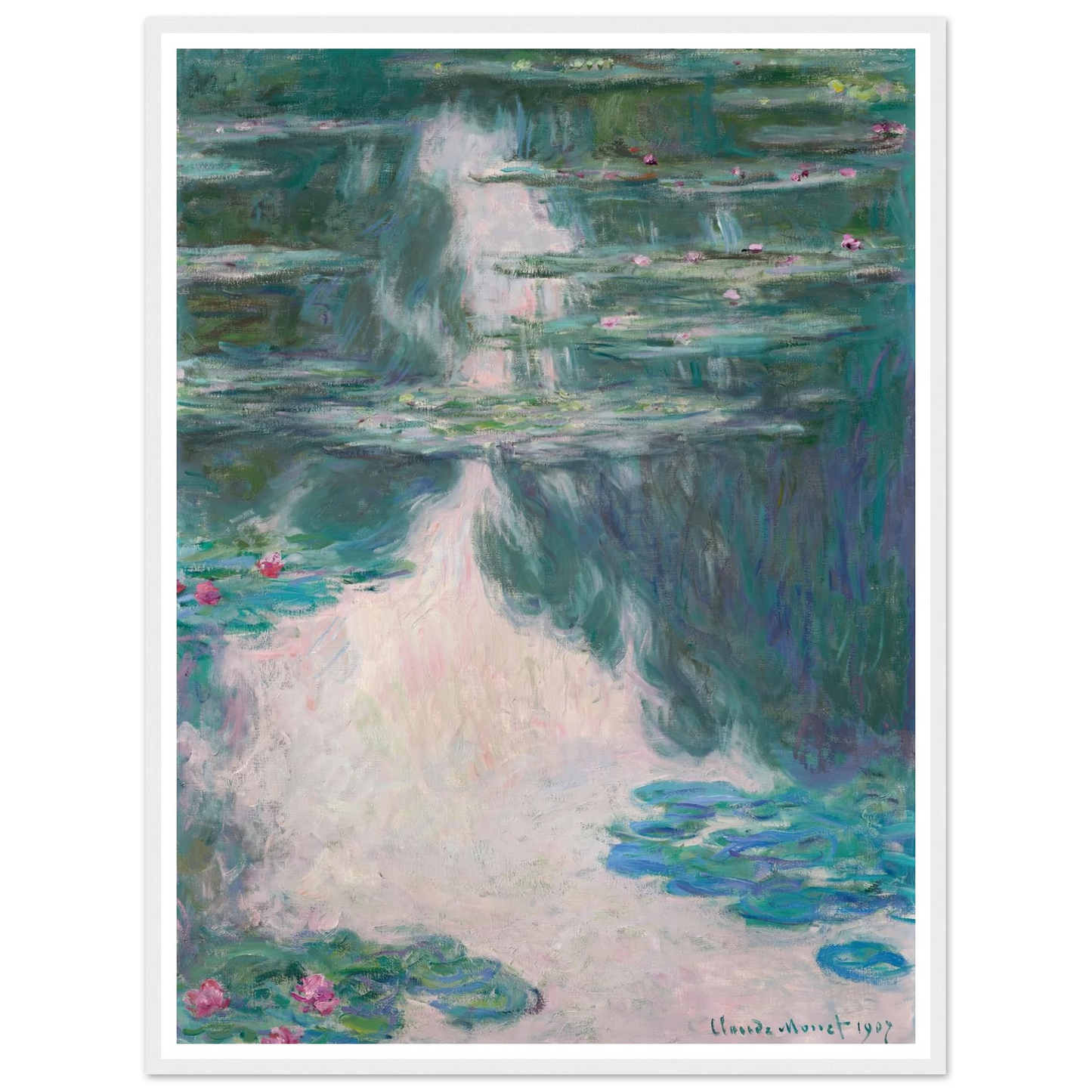 Nymphéas, temps gris (1907) Art Print | Claude Monet-Quipham Collections
