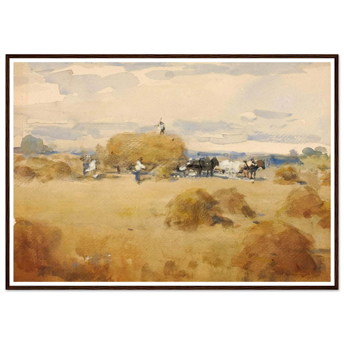 Haymaking Scene Art Print | William Henry Holmes-Quipham Collections