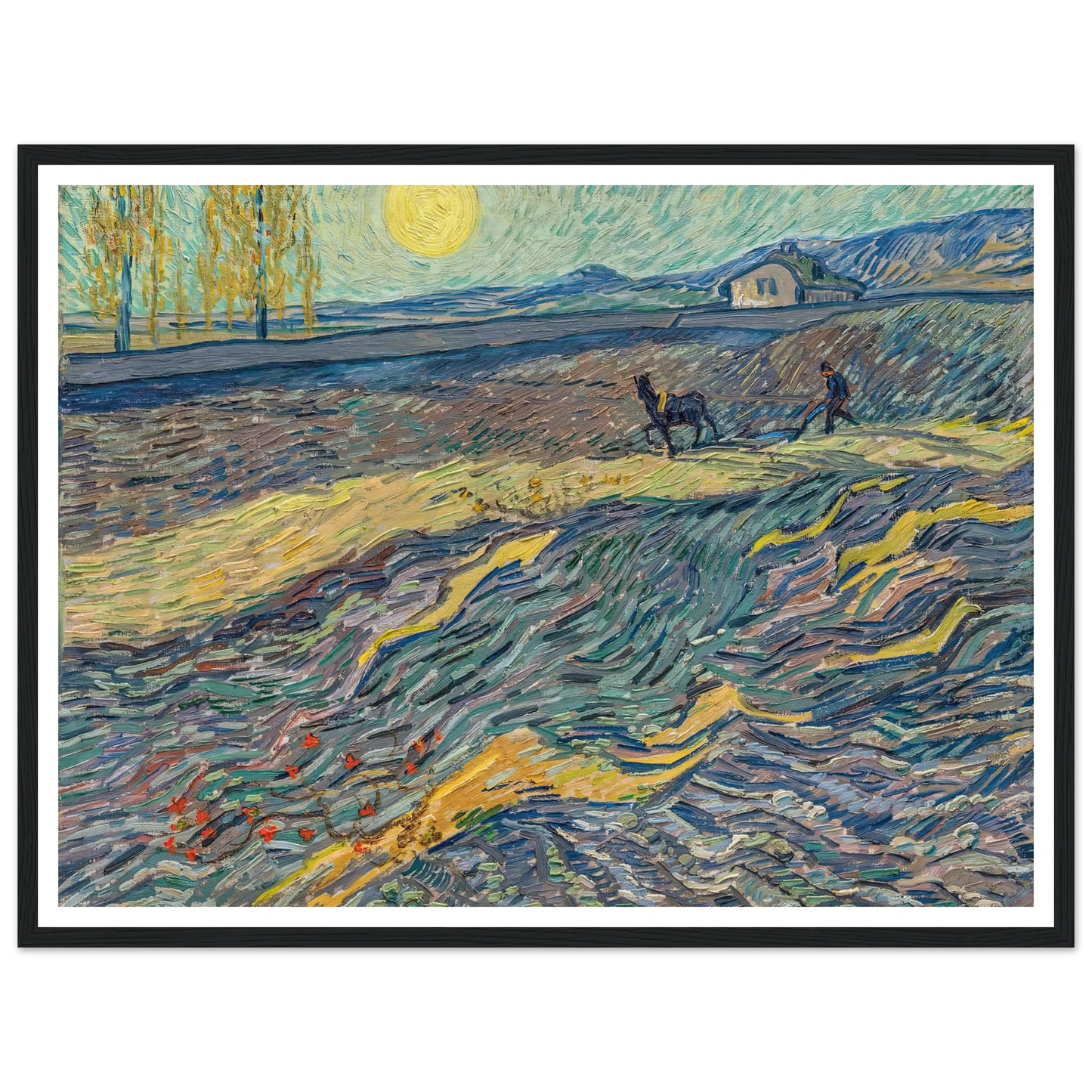 Laboureur dans un champ (1889) Art Print | Vincent van Gogh-Quipham Collections