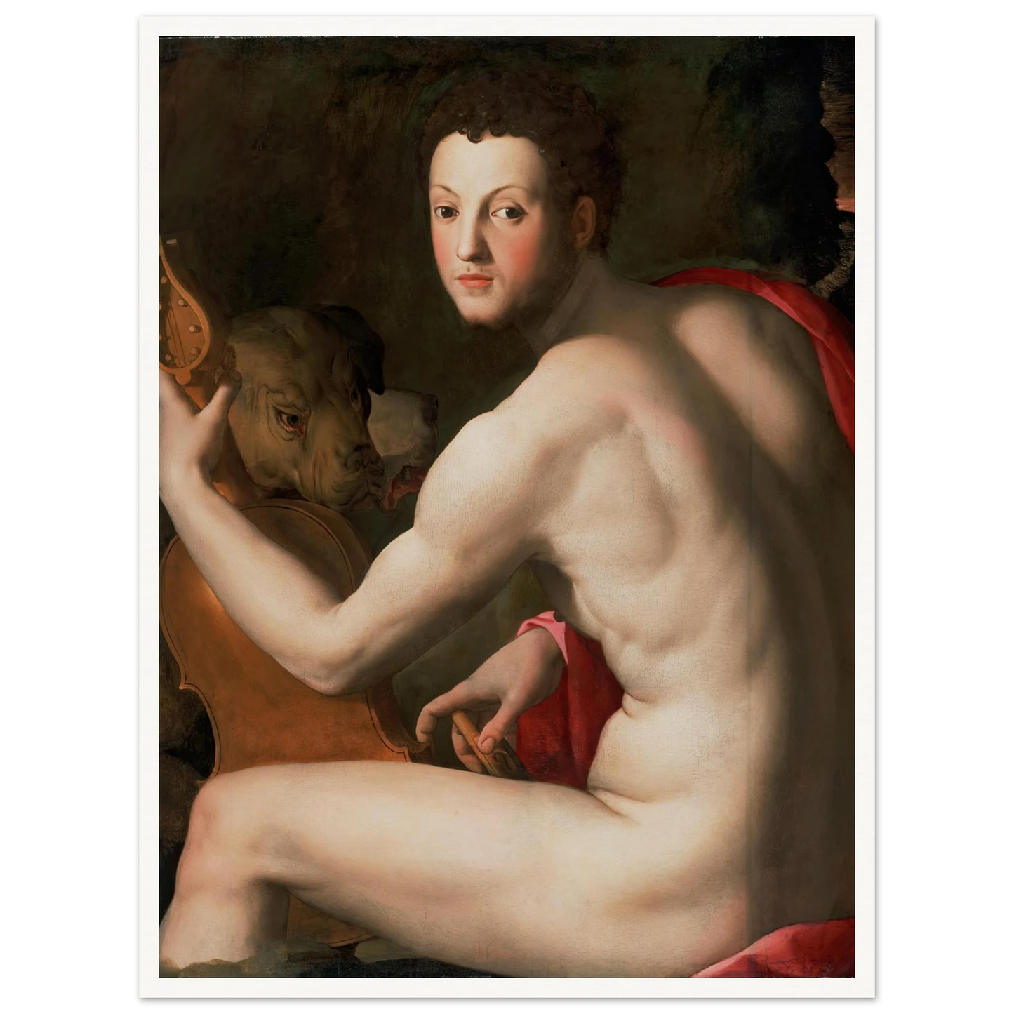 Portrait of Cosimo I de’ Medici as Orpheus Art Print | Agnolo Bronzino-Quipham Collections