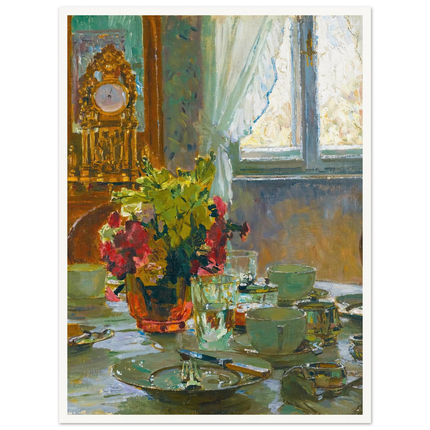 The breakfast table Art Print | Carl Moll-Quipham Collections