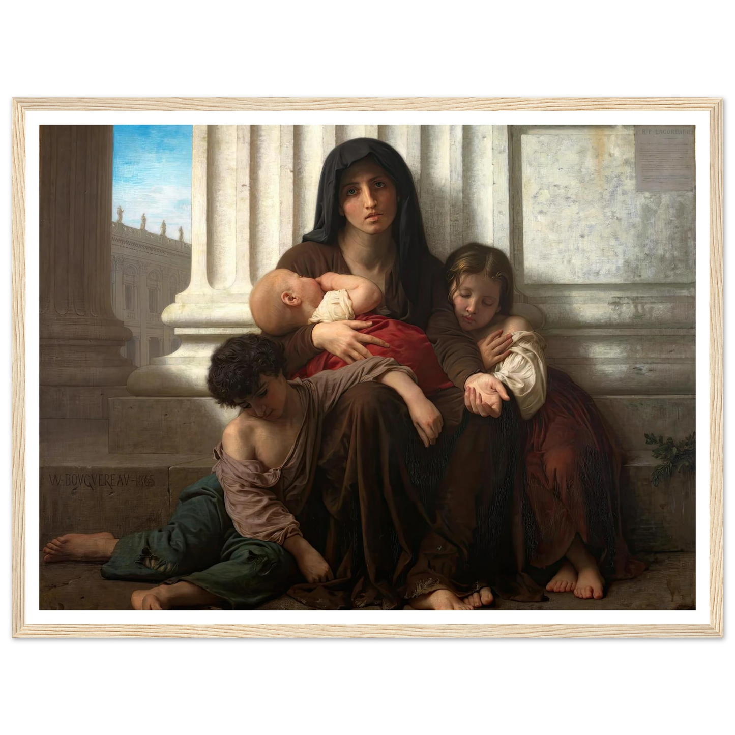 Charity (1865) Art Print | William Bouguereau-Quipham Collections