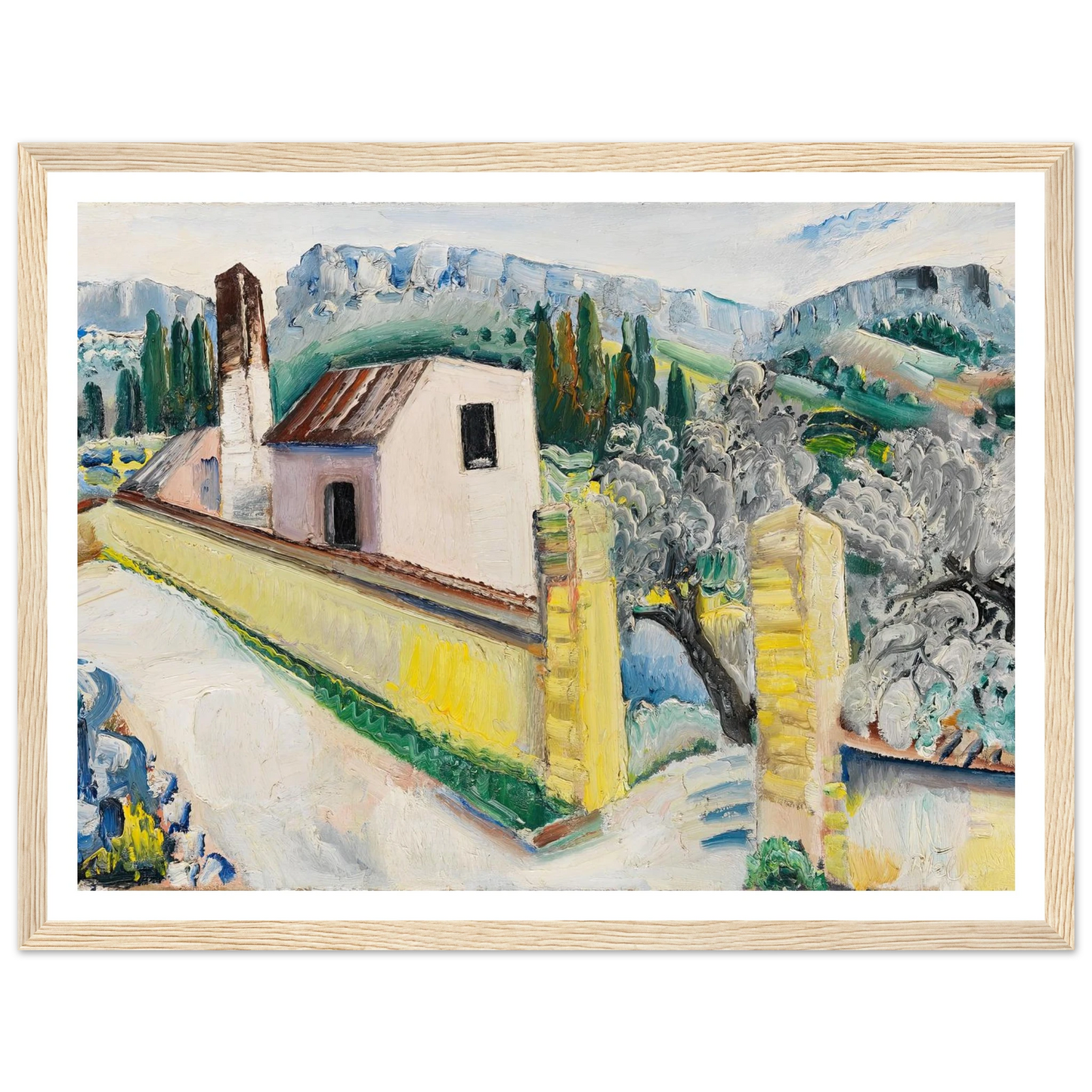 Landschaft bei Cassis (1931) Art Print | Paul Kleinschmidt-Quipham Collections