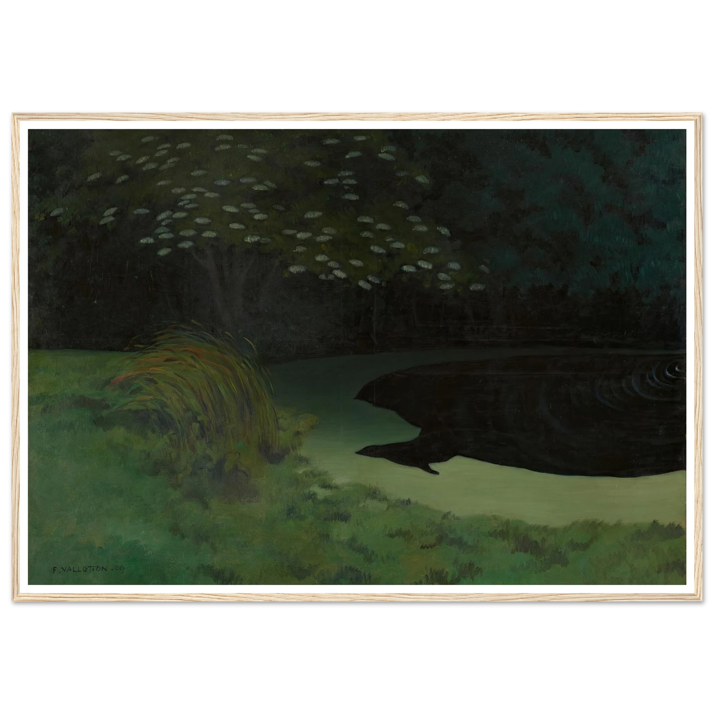 The Pond (Honfleur) (1909) Art Print | Felix Vallotton-Quipham Collections