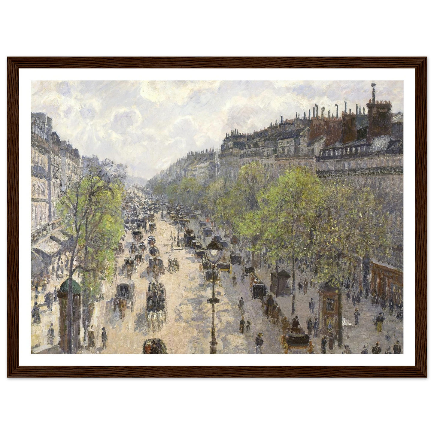 Boulevard Montmartre, Spring (1897) Art Print | Camille Pissarro-Quipham Collections