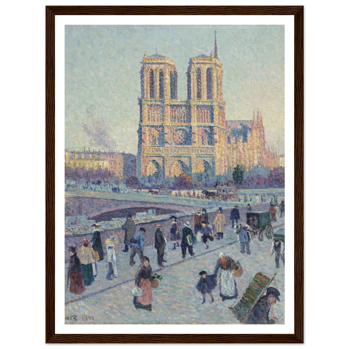 The Quai Saint-Michel and Notre-Dame Art Print | Maximilien Luce-Quipham Collections