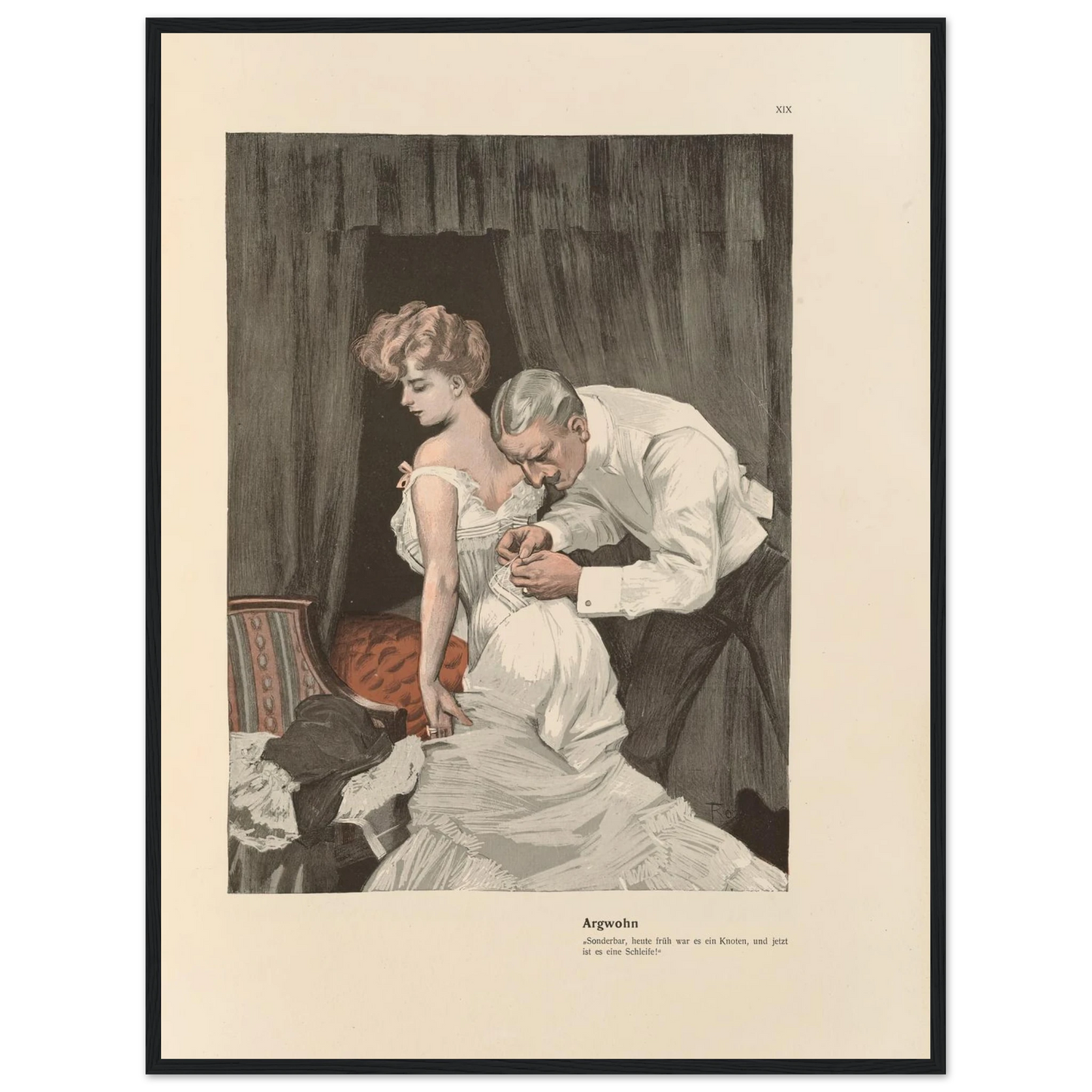 Argwohn (1908) Art Print | Ferdinand Freiherr von Reznicek-Quipham Collections