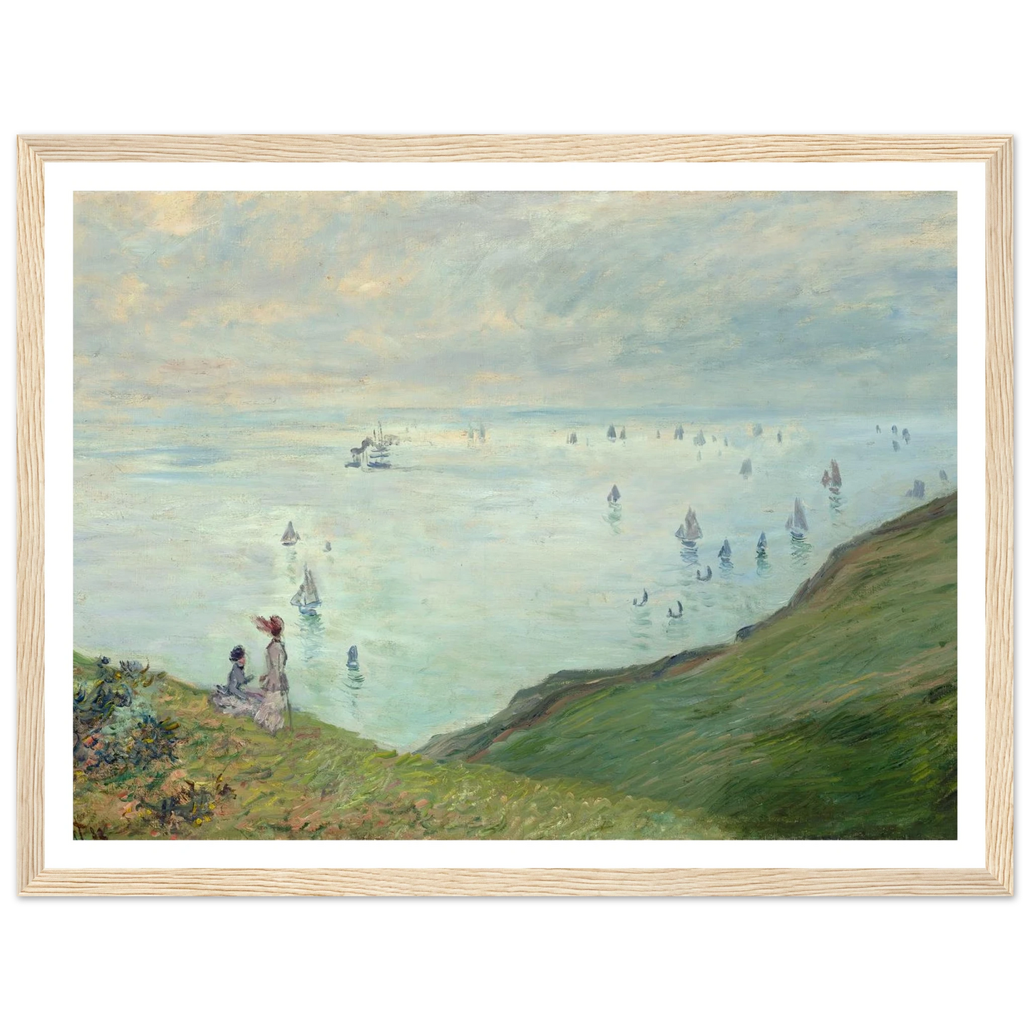 Cliffs at Pourville (1882) Art Print | Claude Monet-Quipham Collections