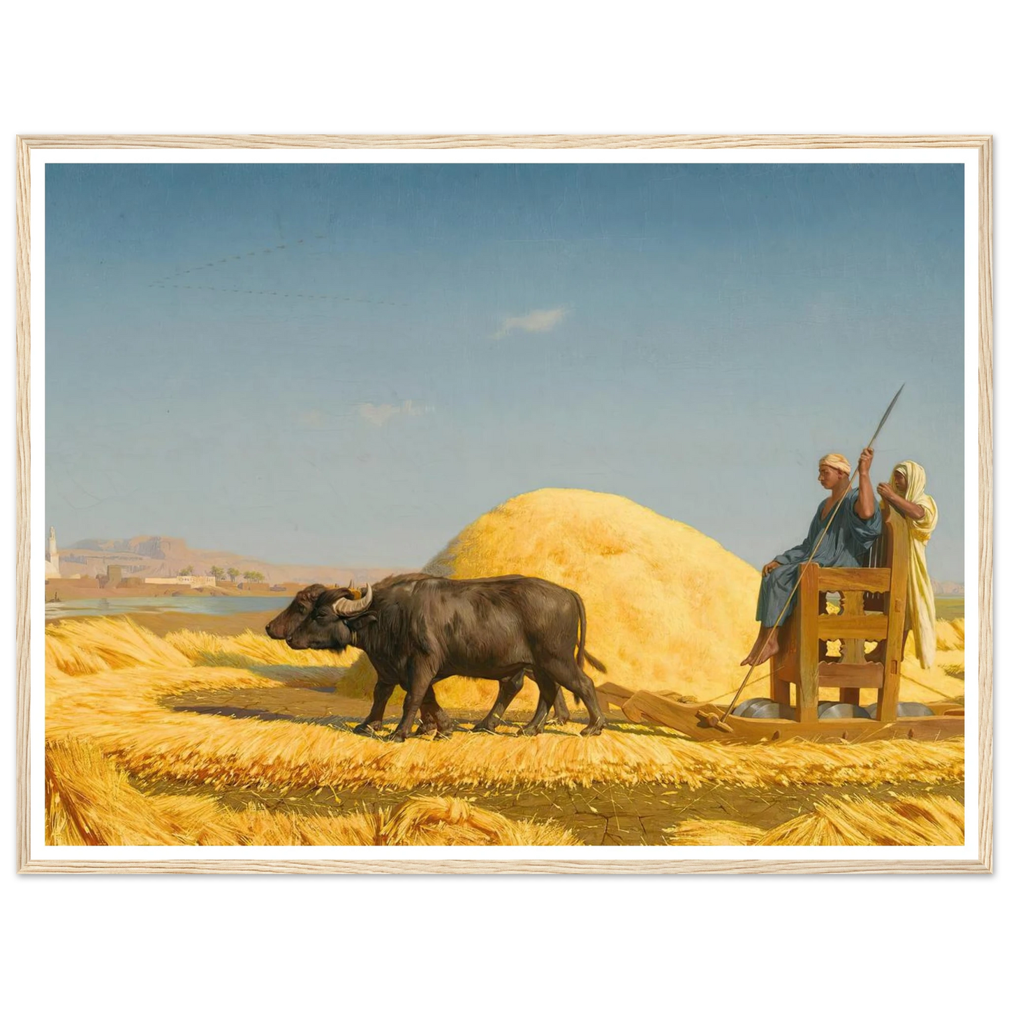 The Grain Threshers, Egypt (1859) Art Print | Jean Leon Gerome-Quipham Collections