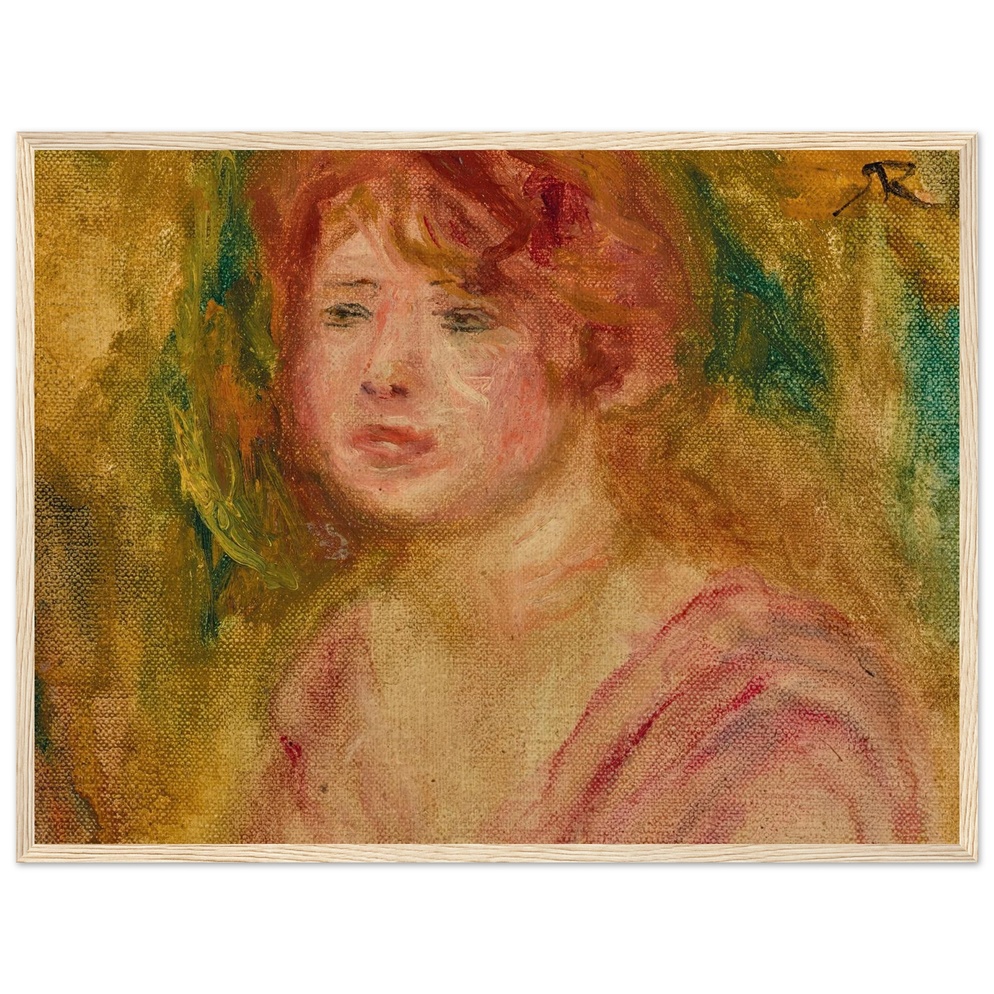 Andrée en buste (1915) Art Print | Pierre Auguste Renoir-Quipham Collections